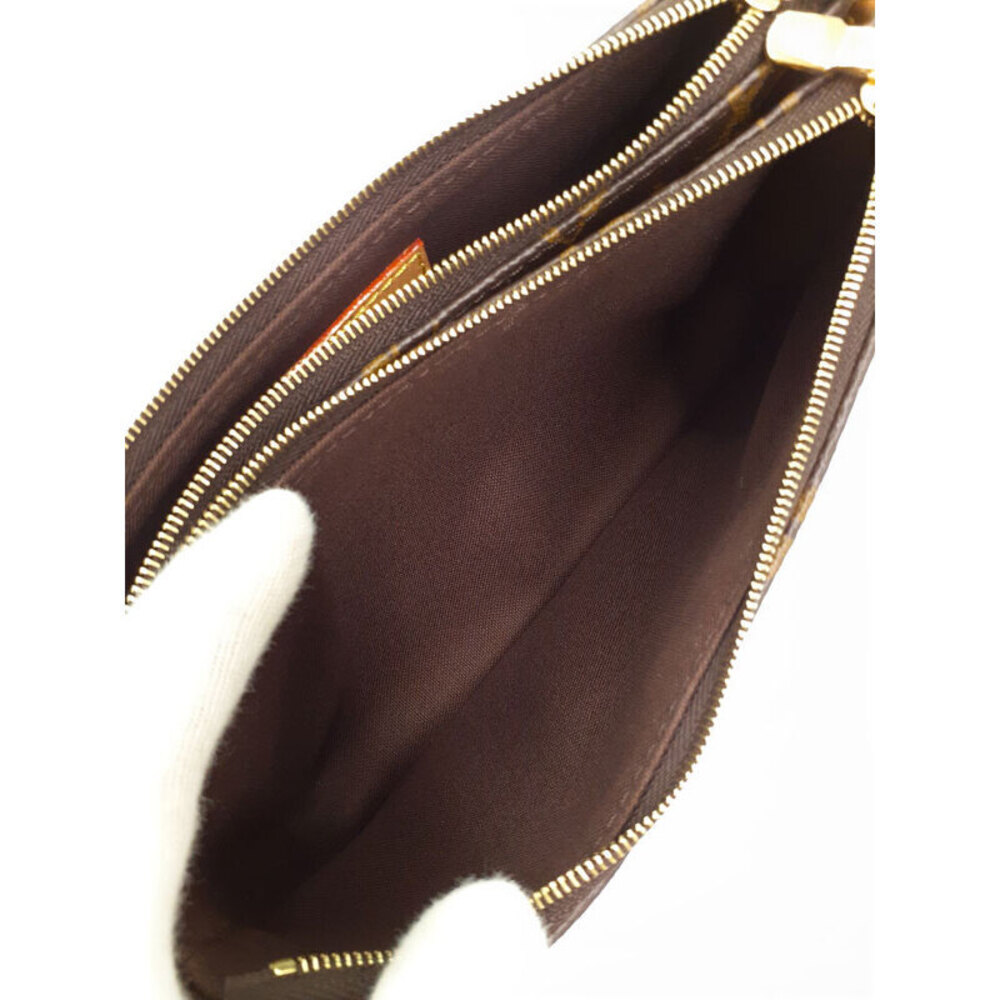 Louis Vuitton Leather Liv Brown Bag Monogram Pochette - Picture 4 of 8